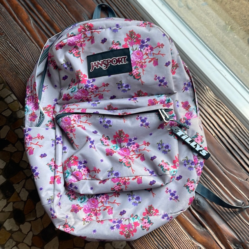 Perfect condition! Floral Jansport backpack